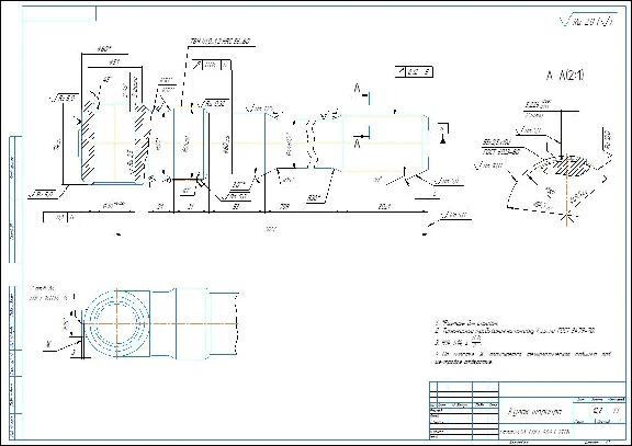 Hinge knuckle. Milling fixture drawing