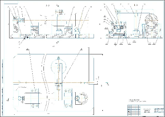 Hinge knuckle. Milling fixture drawing
