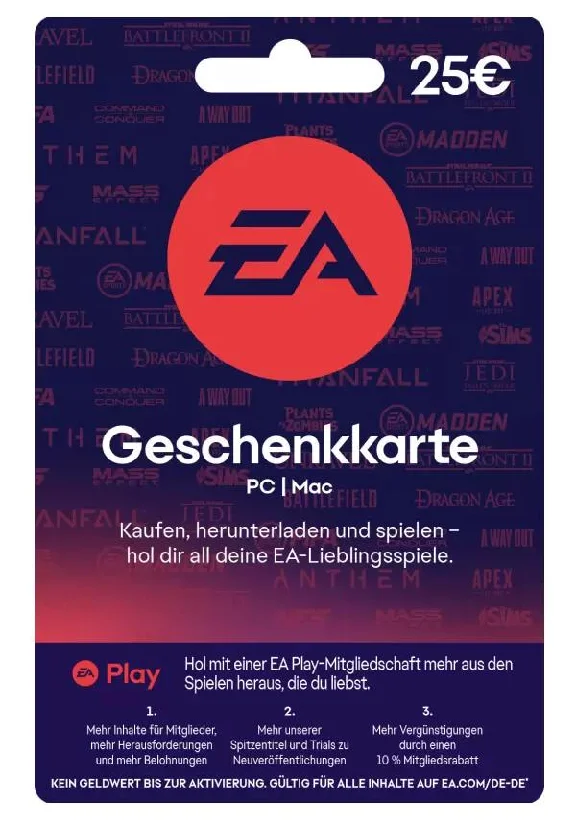 EA Gift Card €25 КЛЮЧ🔑 Ea App Евросоюз