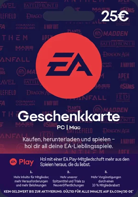 EA Gift Card €25 КЛЮЧ🔑 Ea App Евросоюз