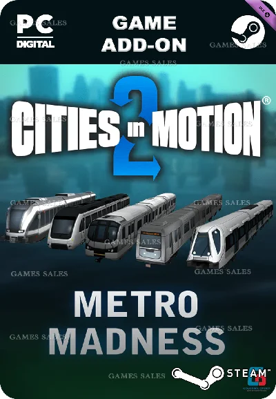 ✅💙CITIES IN MOTION 2: METRO MADNESS💙STEAM GIFT🤖AUTO