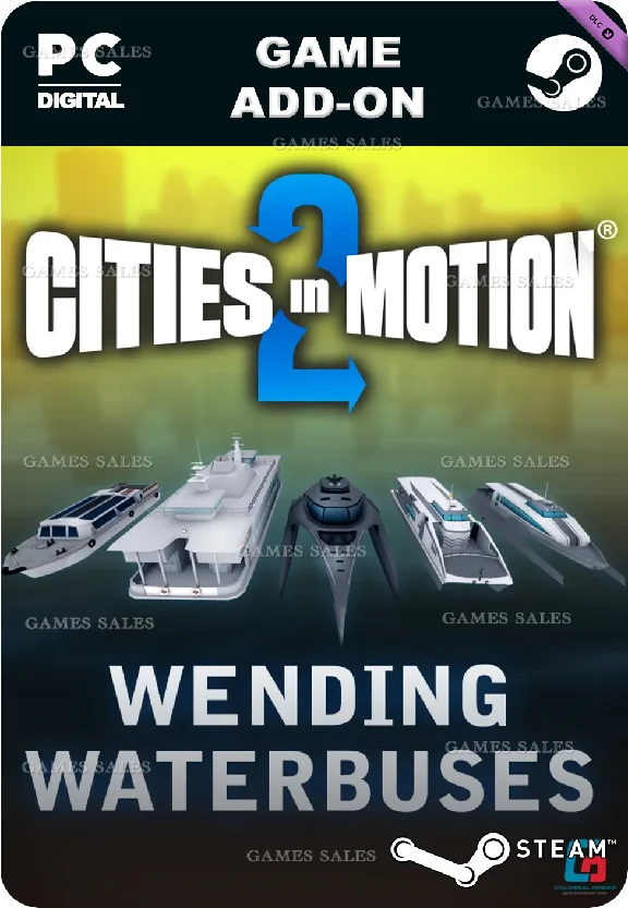 ✅💙CITIES IN MOTION 2: WENDING WATERBUSES💙STEAM GIFT🤖