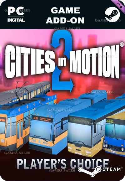 ✅💙CITIES IN MOTION 2: PLAYERS CHOICE VEHICLE PACK💙STE