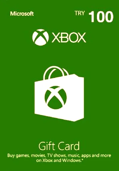 🛒Xbox GIFT card 100 TL | Türkiye 🇹🇷 | ₺ Turkish Lira
