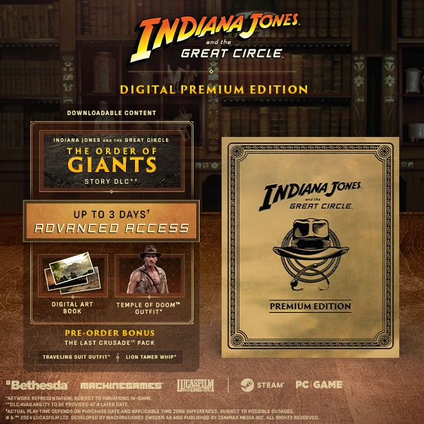 🎁Indiana Jones and the Great Circle: Premium🌍ROW✅AUTO