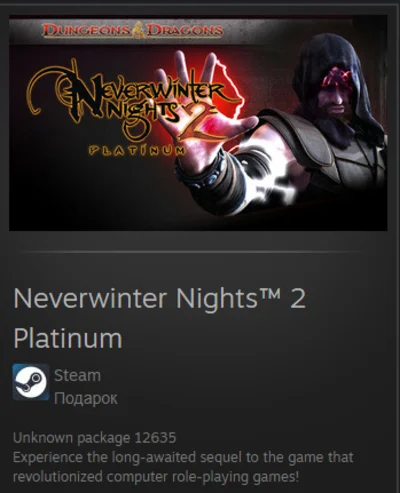 Neverwinter Nights 2 Platinum STEAM Gift - Global