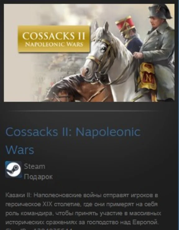 Cossacks II: Napoleonic Wars STEAM GIFT REG FREE