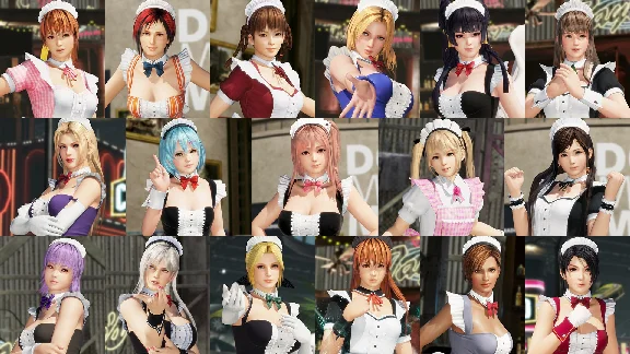 Revival DOA6 Maid Costume Set