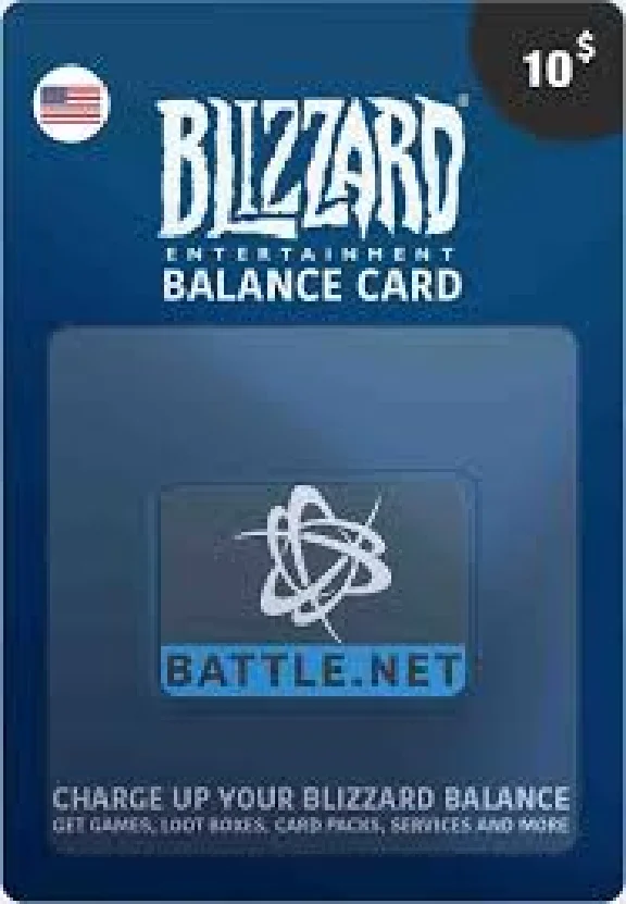 ПОДАРОЧНАЯ КАРТА BLİZZARD 10 USD (США) BATTLE.NET