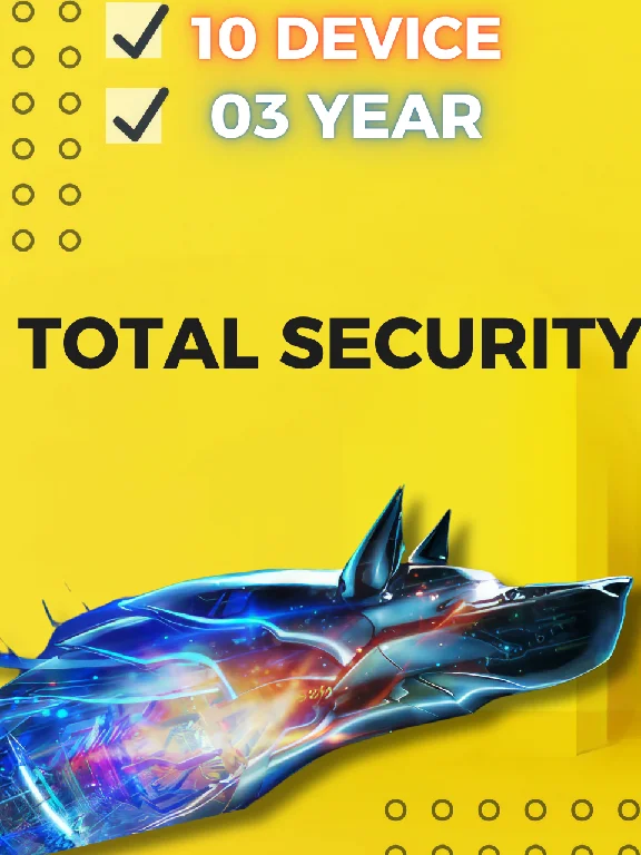 Bitdefender Total Security  10 Devices 3 Years IN Key.