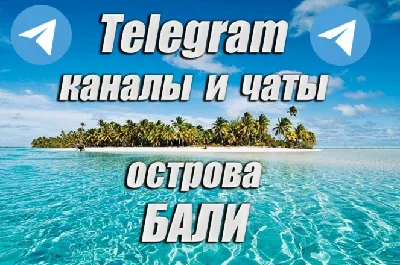 1400 каналов и чатов Telegram острова Бали (2025 год)