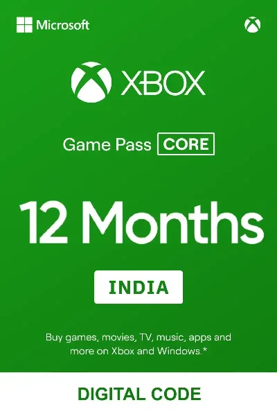 XBOX GAME PASS CORE 12 MONTHS KEY INDIA ✅