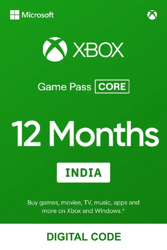 XBOX GAME PASS CORE 12 MONTHS KEY INDIA ✅