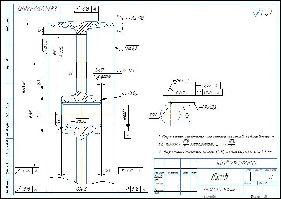 Part drawing of flat belt pulley D280