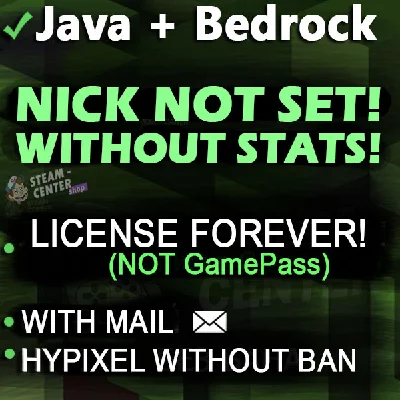 ✔Minecraft Java & Bedrock (New, License purchased)+✉