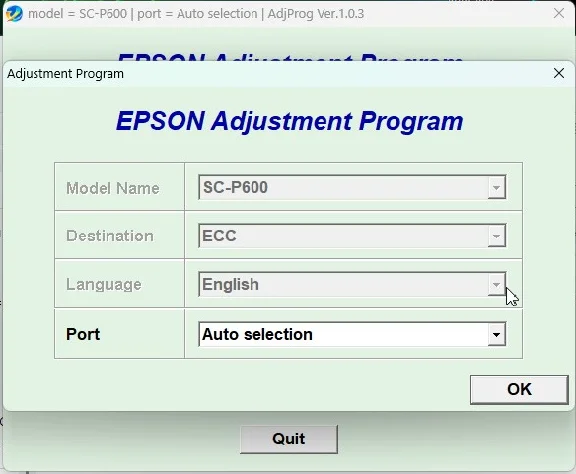 EPSON Adjustment Program SC-P600 (ECC)