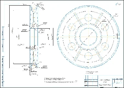 Drawing of the detail "Rope block" in the compass