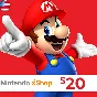 NINTENDO ESHOP CARD 20$ USD ✅(USA)