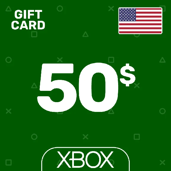 ⭐️Карта Пополнения Xbox 50$ (USD) США