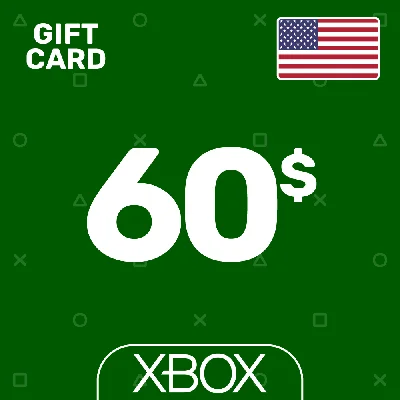 ⭐️Карта Пополнения Xbox 60$ (USD) США