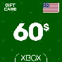 ⭐️Карта Пополнения Xbox 60$ (USD) США