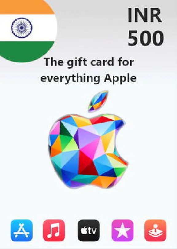 🍎 Apple/iTunes Gift card 500 INR 🔑 ( INDIA 🇮🇳 )