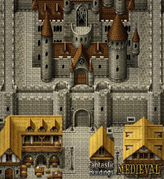 ✅RPG Maker MV Fantastic Buildings Medieval DLC ⭐Steam⭐