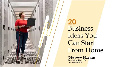 20 Business Ideas You Can Start From Home