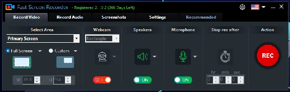 🔧 Fast Screen Recorder 🔑 1 Year Registration Key 🚀