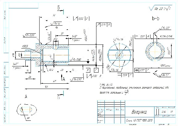 Operational sketches for manufacturing the compass bush
