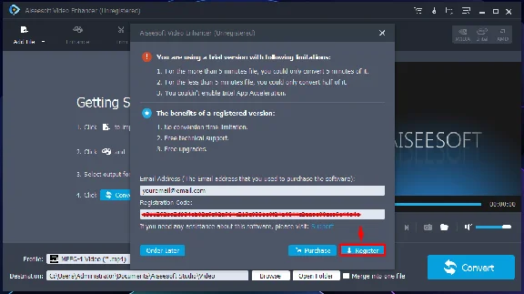 ✴️ Aiseesoft Video Enhancer 🔑 1 Year Registration Code
