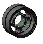 Drawing and 3D model of the bearing housing part in the
