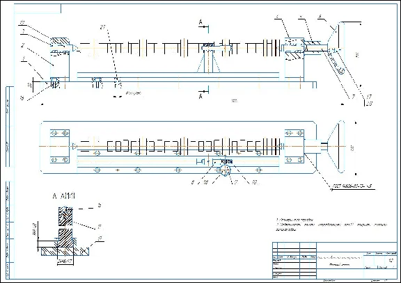 Drawing of control device camshaft