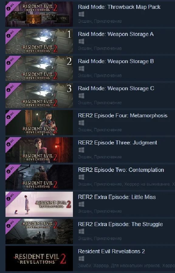 Resident Evil Revelations 2 Deluxe Edition Steam Gift