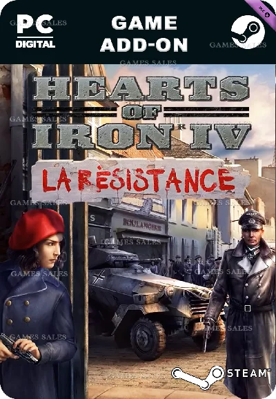 ✅💙EXPANSION - HEARTS OF IRON IV: LA RÉSISTANCE💙STEAM