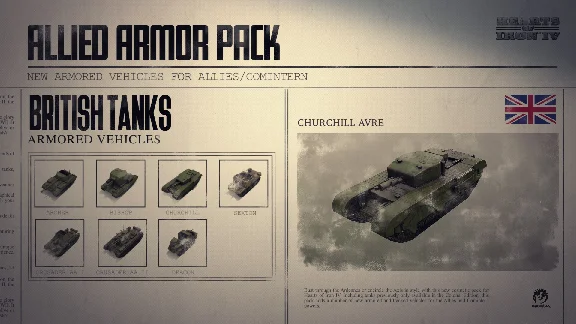 ✅💙UNIT PACK - HEARTS OF IRON IV: ALLIED ARMOR💙STEAM