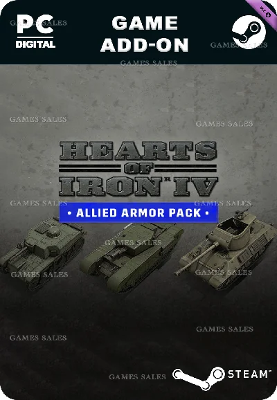 ✅💙UNIT PACK - HEARTS OF IRON IV: ALLIED ARMOR💙STEAM
