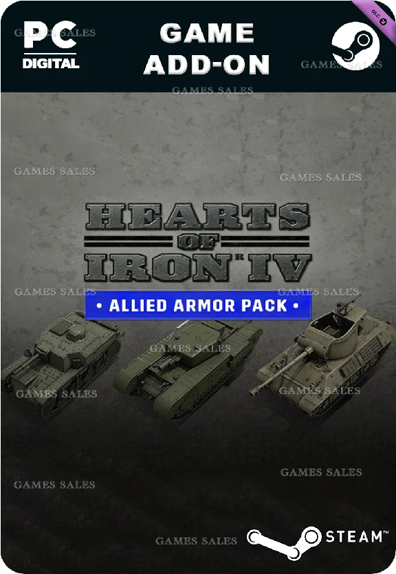 ✅💙UNIT PACK - HEARTS OF IRON IV: ALLIED ARMOR💙STEAM