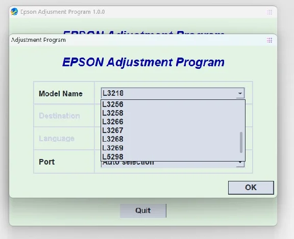 EPSON Adjustment Program Reset Pack - L12**_L32**_L5298