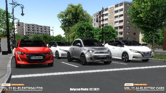 ✅💙OMSI 2 ADD-ON DOWNLOADPACK VOL 11 - AI ELECTRIC CARS