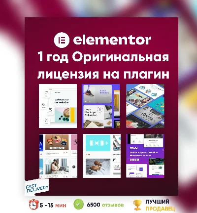 ⭐Elementor Pro 1 Year Plugin Original license ✅