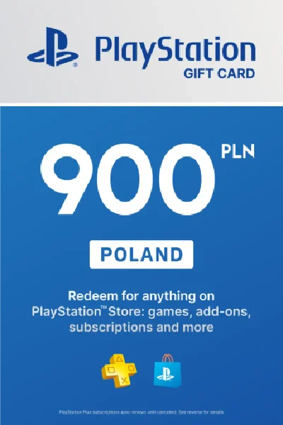 🎁 PSN Poland recharge card for 900 zl (PLN) 🔥
