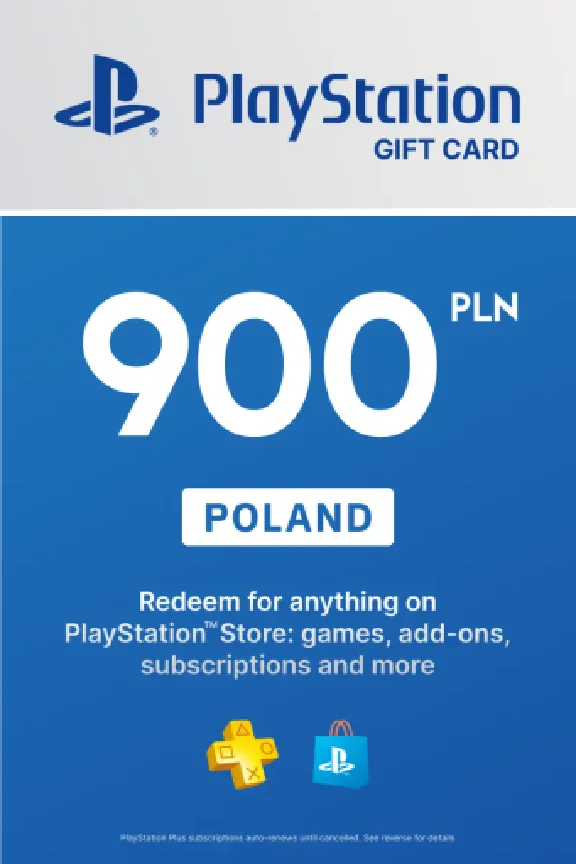 🎁 PSN Poland recharge card for 900 zl (PLN) 🔥