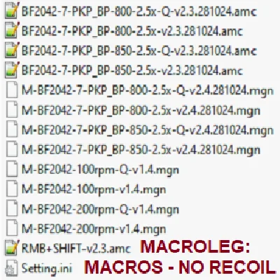 Battlefield 2042. PKP-BP - 2.5x - Macros for bloody
