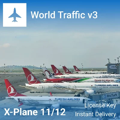 ✈️ World Traffic 3 for X-Plane 12/11 | License + BONUS