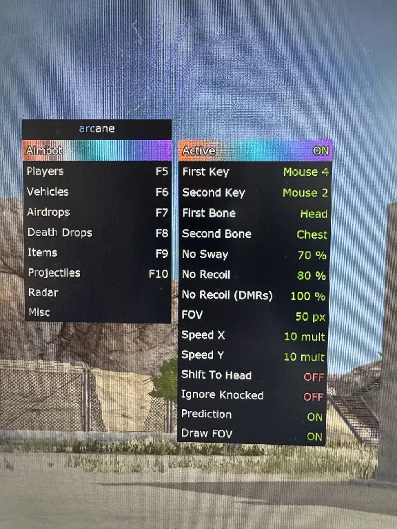 High-quality private Arcane cheat for the game PUBG
