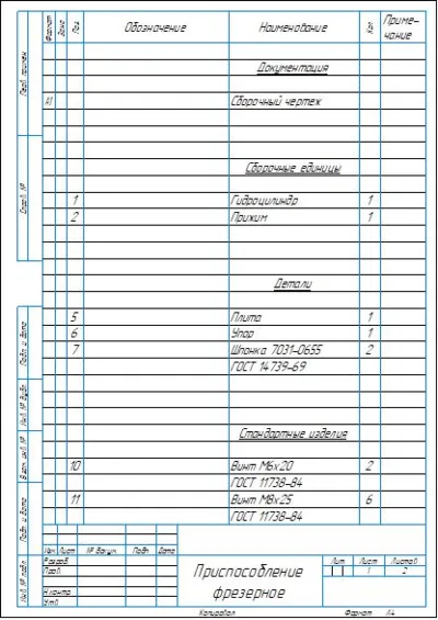 Фрезерное приспособление для фрезерования пазов на валу