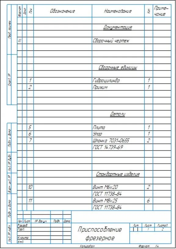 Фрезерное приспособление для фрезерования пазов на валу