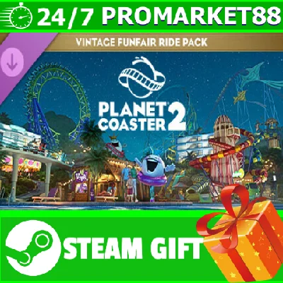 ⭐️ Planet Coaster 2 Vintage Funfair Ride Pack STEAM GIF