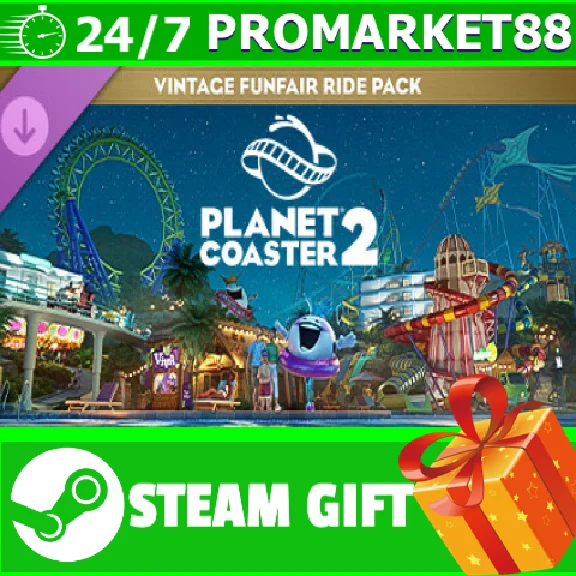 ⭐️ Planet Coaster 2 Vintage Funfair Ride Pack STEAM GIF